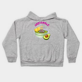 Guacamole wack a mole design Kids Hoodie